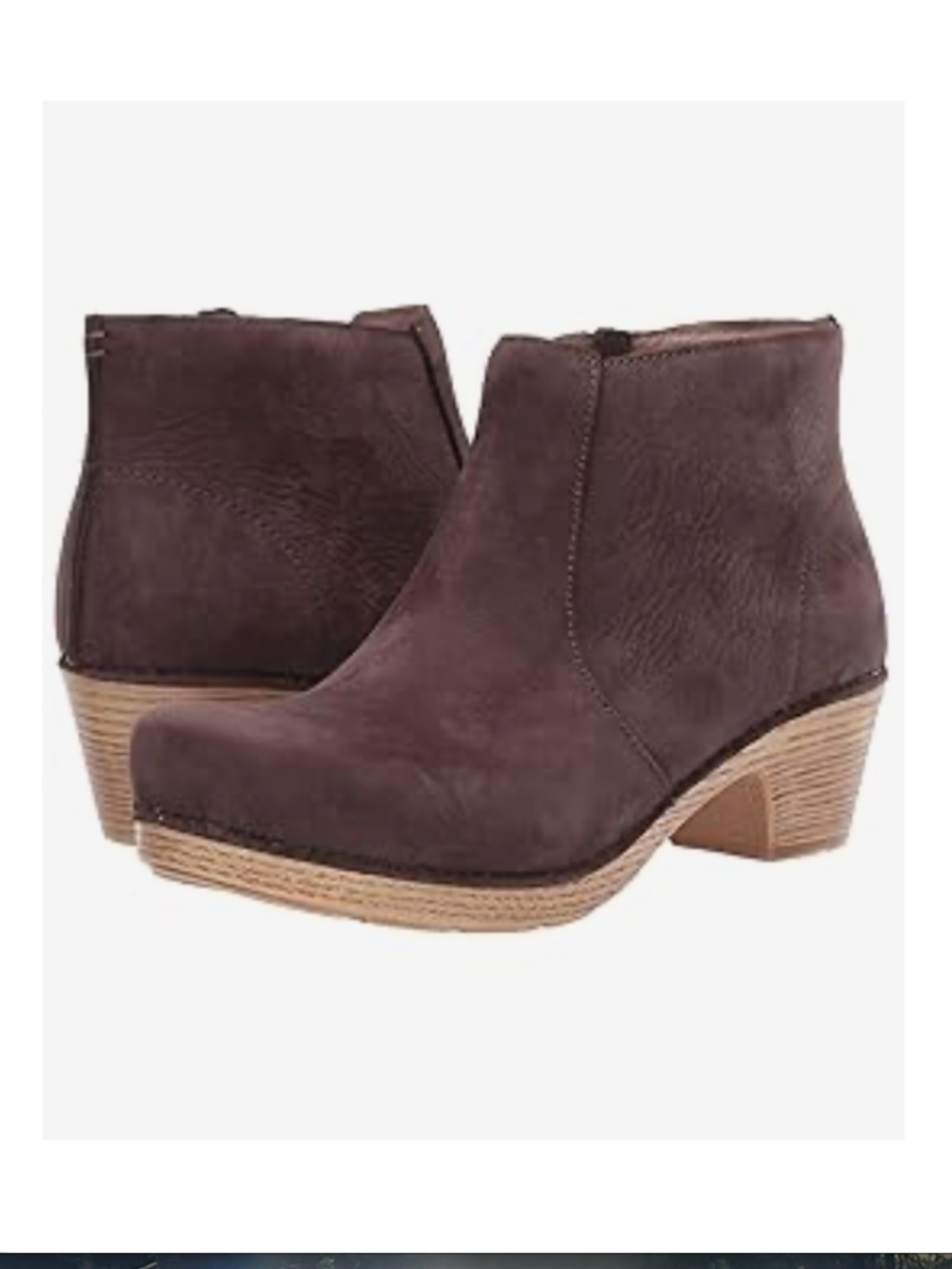 NWT Dansko Maria Chocolate Nubuck Nubuck Ankle Boots Size EU 37
